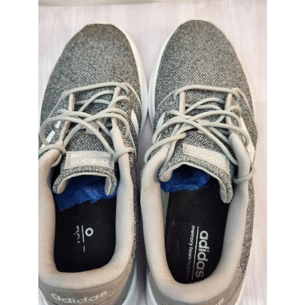 Adidas Cloudfoam QT Racer Shoes Women’s Size 9 Gray FX 3427 lightweight Mesh